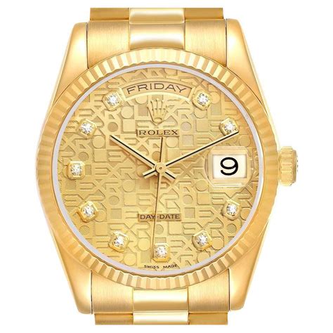 rolex day date oro anniversary quadrante rr|rolex daytime wear.